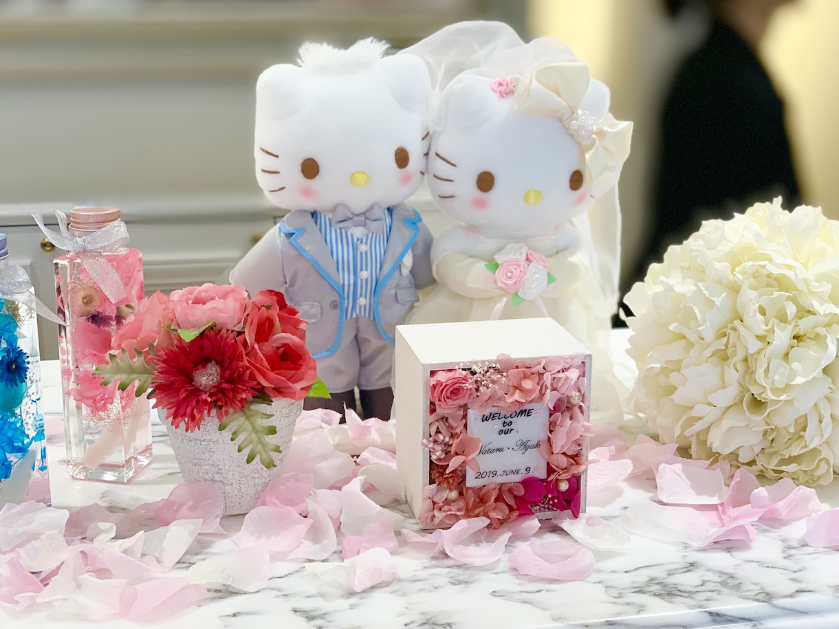 ウェディングWelcome item 製作します プリザフラワーとハンドメイドプレートを使用したitem❁✿ イメージ3