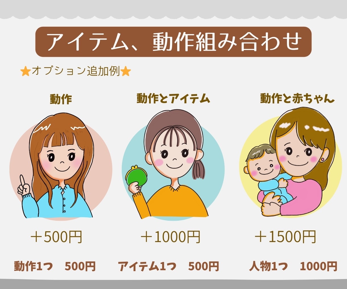 パッと目をひく！ゆるかわアイコンお描きします 商用OK！SNSやブログなどに⭐︎オリジナルで注目度UP！！ イメージ6