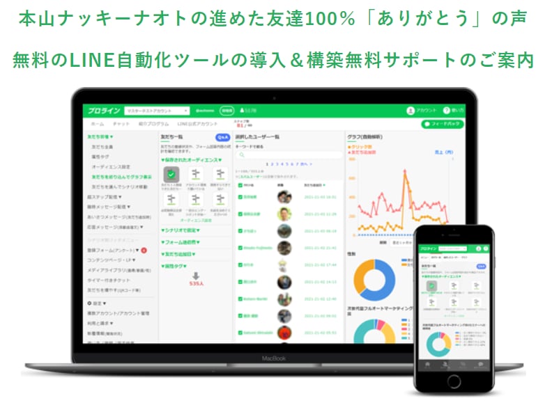 成功にコミットするLINE構築代行サポートします プロラインで最新の集客を【次世代の自動化】へ一歩先へ。 イメージ2