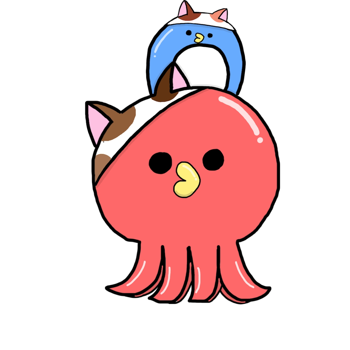 ゆるゆるなイラスト描けます ゆるいイラストや物の擬人化イラスト。 イメージ4
