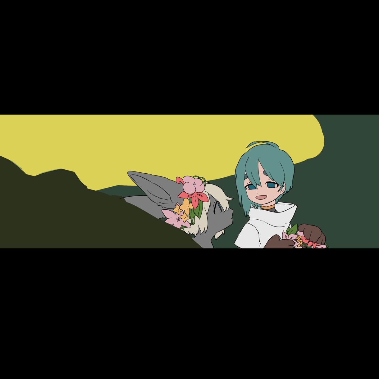 幻想的な風景のヘッダー描きます 好きな風景に(指定があれば)好きな人物を入れた絵を作成します イメージ4