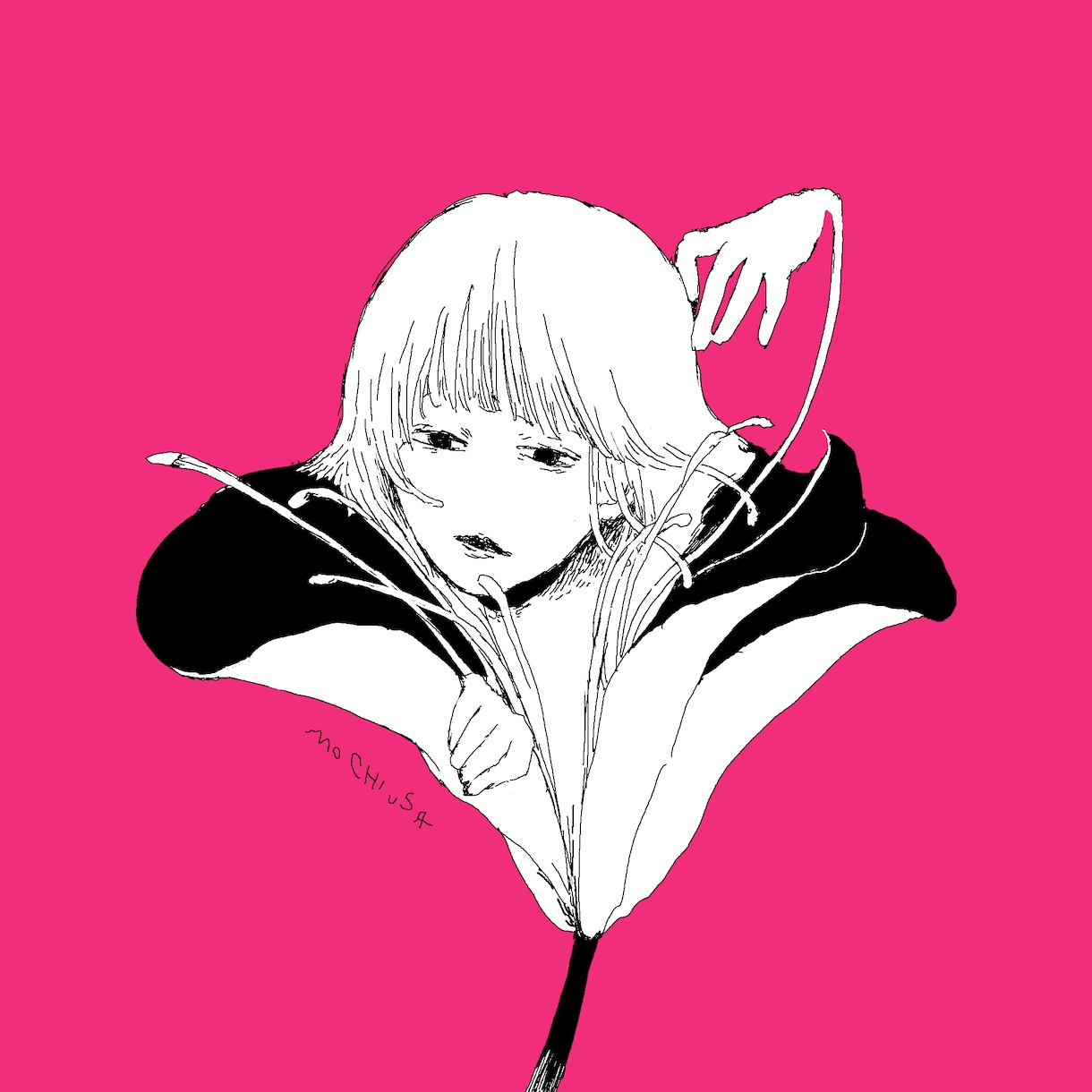 雰囲気のあるアートな女の子描きます 繊細なタッチでデザイン性のあるイラスト イメージ1