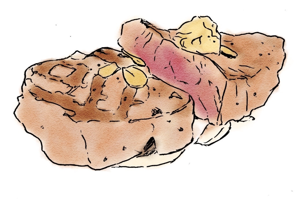 シンプル、味のあるイラストをペンや筆ペンで描きます 食べ物や動物のイラストが得意です。 イメージ4