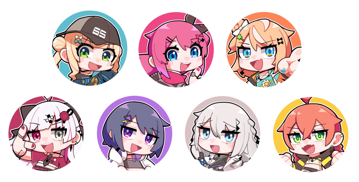 ポップなアイコン作成★明るい絵柄でキャラを描きます 色や線がはっきりしたかわいいアイコン用イラストをご用意します イメージ6