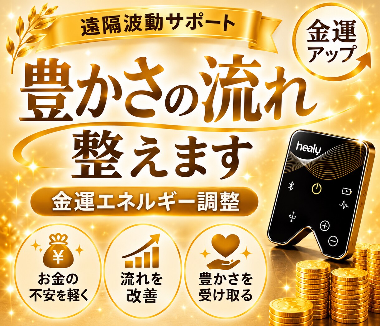 金運・仕事運・豊かさなどのブロック解除します ⭐︎ヒーリーで波動調整します⭐︎ イメージ1