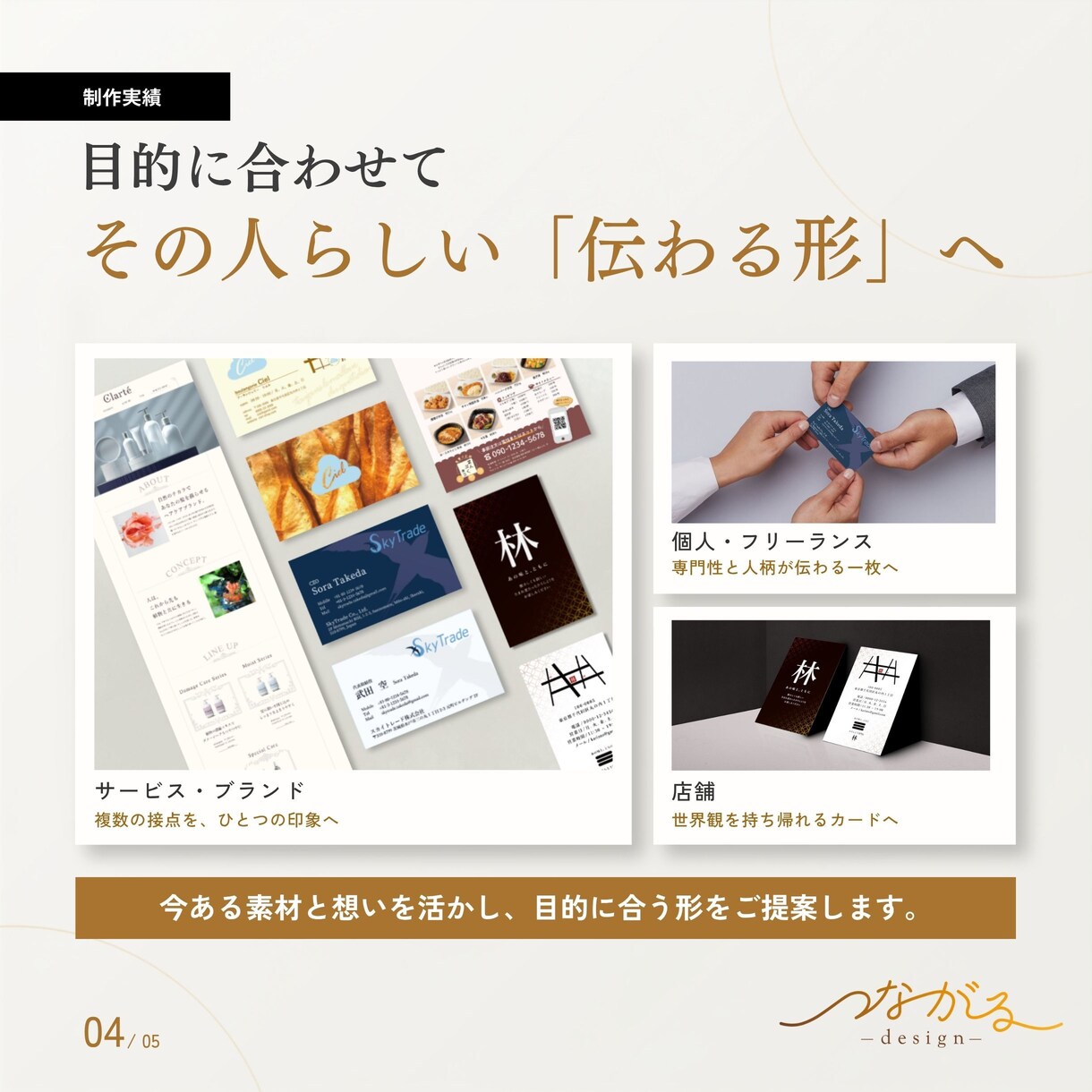 想いや魅力が伝わる名刺・ショップカードを作ります 「何を載せる？」から相談OK｜あなたらしさを整理します イメージ4