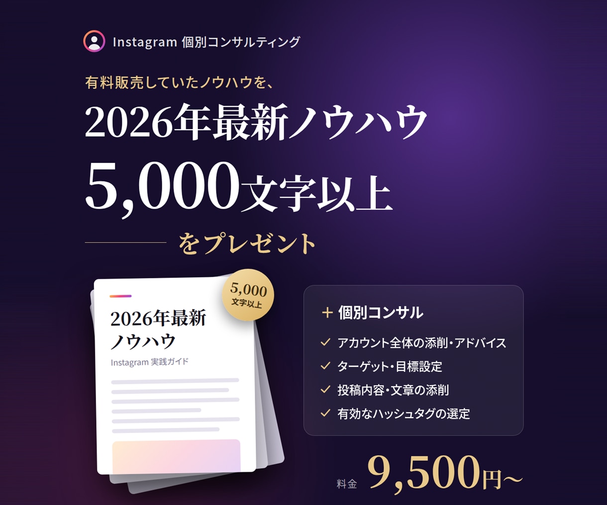 プロが個別でインスタグラムをコンサルします 現役インフルエンサーとプロマーケターでお悩み解決します！ イメージ4