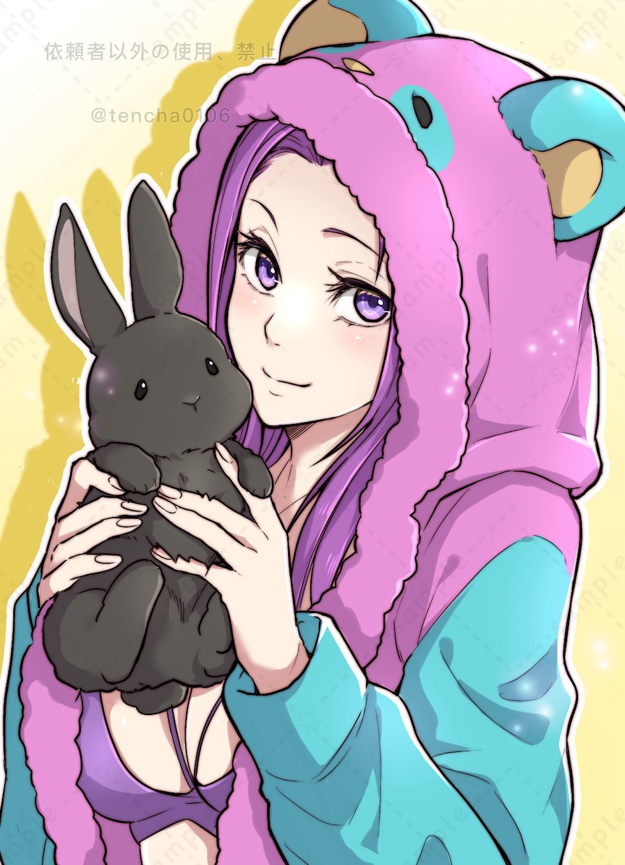 早いお届け！SNSで使えるアイコン描きます SNSアイコンにピッタリ(⊙ ͜  ⊙)プレゼントにも イメージ1