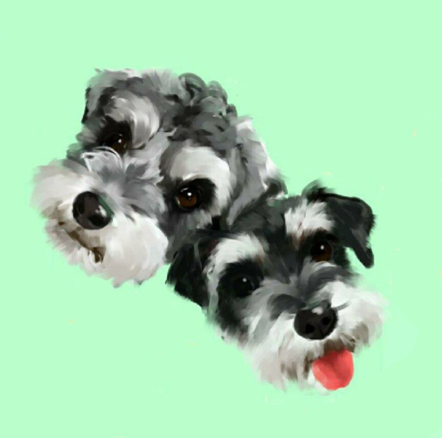 SNSのアイコンに！かわいい愛犬の似顔絵描きます 現役デザイナーがアイコンにぴったりな愛犬のイラストを描きます イメージ3