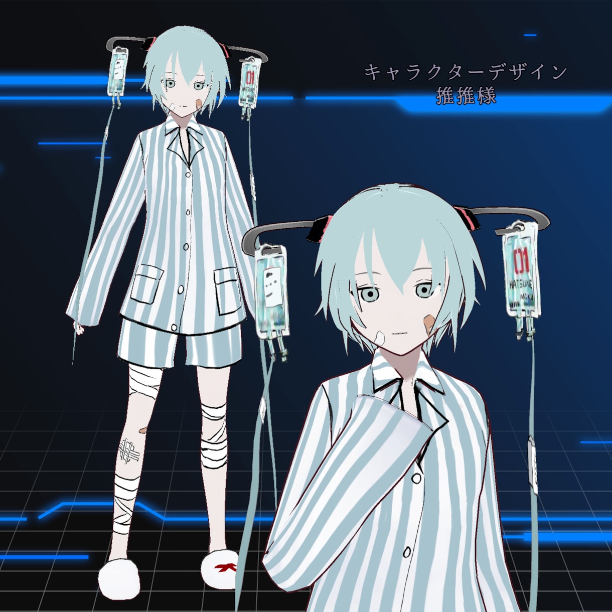 Vtuberさん向け3Dモデルつくります vroidで配信、MMDやVRchatで使えるモデル制作 イメージ9