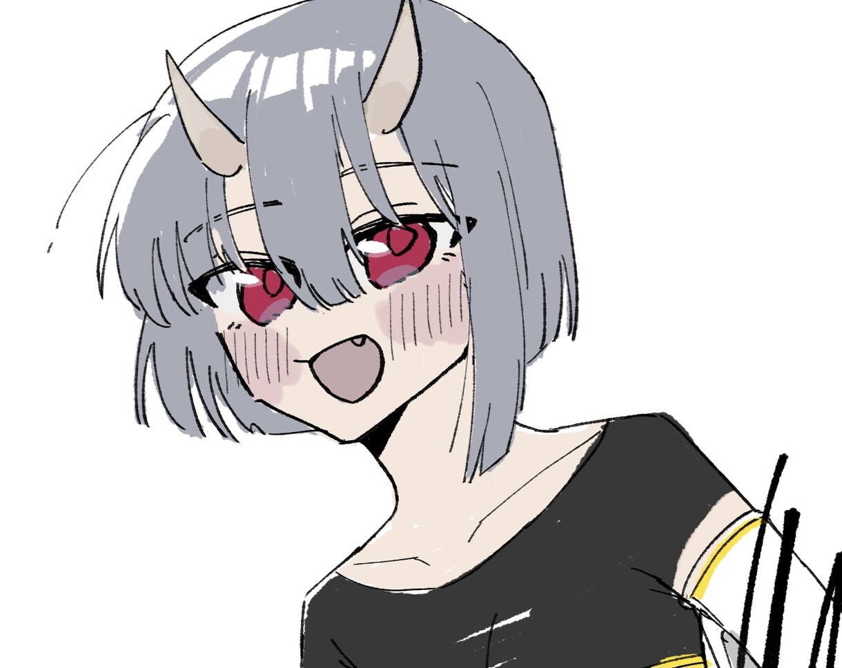 アイコンや立ち絵、歌ってみたイラスト描きます キラキラとした絵から不穏な雰囲気まで、幅広く対応致します！ イメージ4