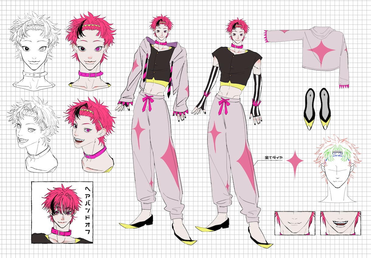 かっこいい！を短期で承ります キャラクターの設定画や衣装デザイン立ち絵を制作いたします！ イメージ1