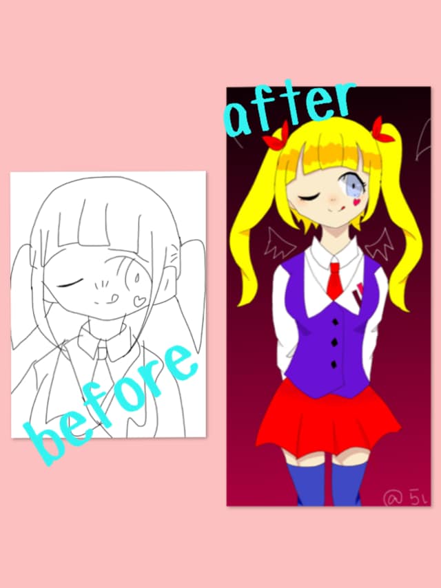 貴方のイラストリメイクします 昔の絵を可愛くしたいそのアナタ！ イメージ1