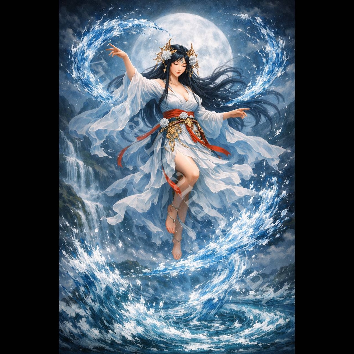 スピリチュアルデジタルアートをお届けします 瀬織津姫・八上姫などをモチーフにした、癒しと祈りのオリジナル イメージ1