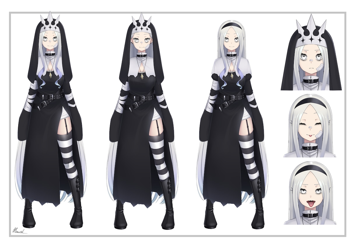 高品質なLive2Dモデル作ります キャラクターデザインから2Dモデルの制作まですべてやります！ イメージ7