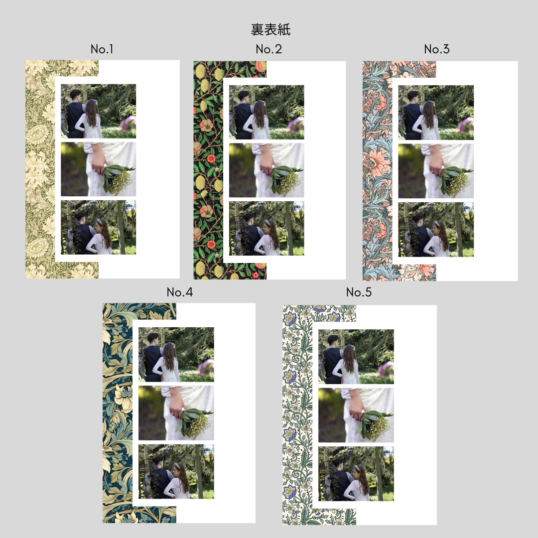 Semi　プロフィールブックを作成します 《design J》ウィリアムモリスで統一された一冊！ イメージ3