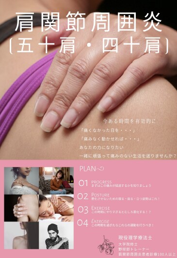 四十肩・五十肩の自宅でやるべき運動をお教えします 現役理学療法士、肩関節学会参加経験ある私が指導している運動！ イメージ1