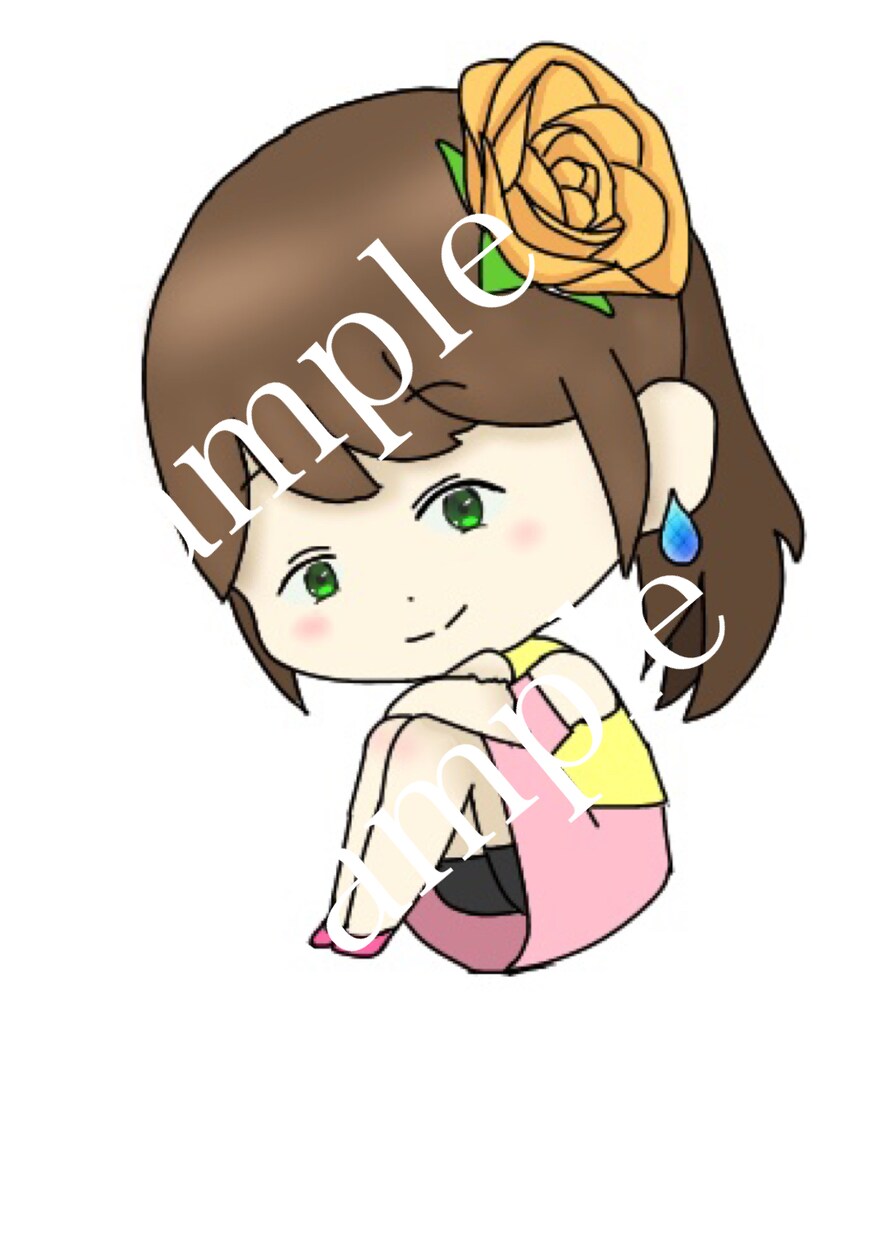 ほわほわミニキャラお描きします あなたのイメージするミニキャラ教えてください☆ イメージ2