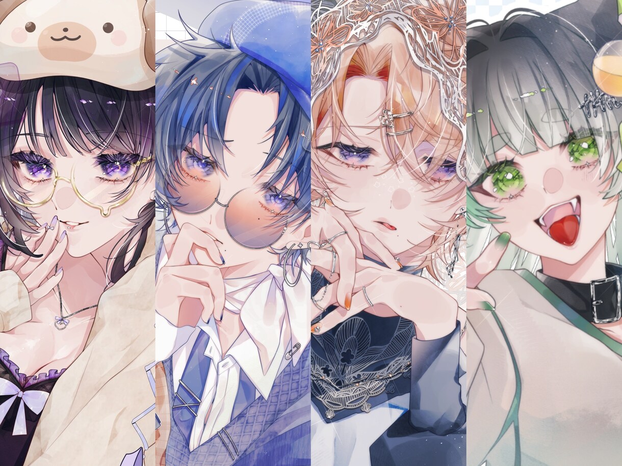 顔回りの描き込みが多い透明感のあるイラスト描きます SNSでの実績200件以上！お見積だけでも⭕ イメージ1