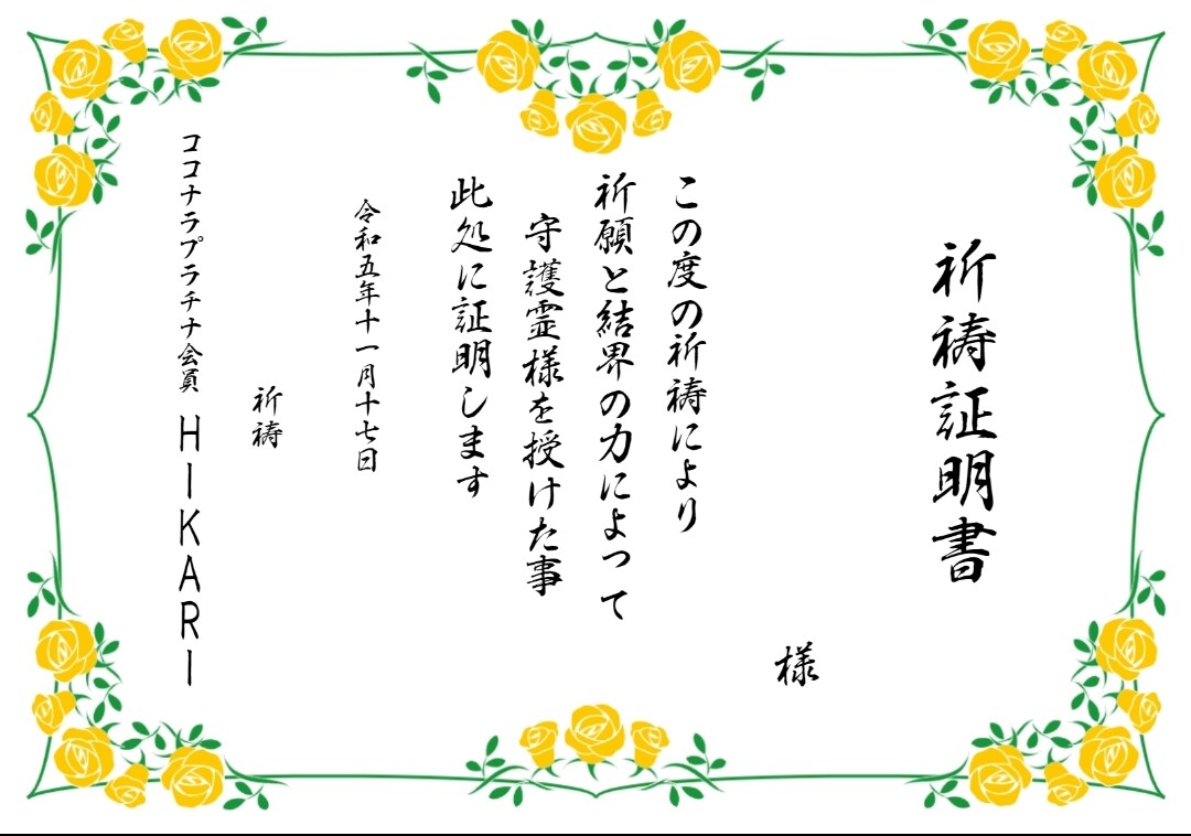 💬ココナラ｜祈願と結界で守護霊様を祈祷にて授けます
               HIKARI新年1月31まで破格値引  
             …