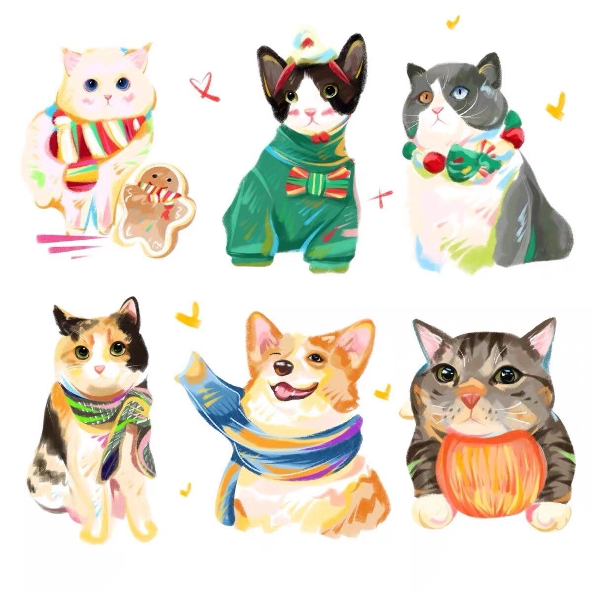 ペットの写真から可愛い手描き風イラストを作成します 大切なペットを、世界にひとつのイラストにします♪ イメージ3