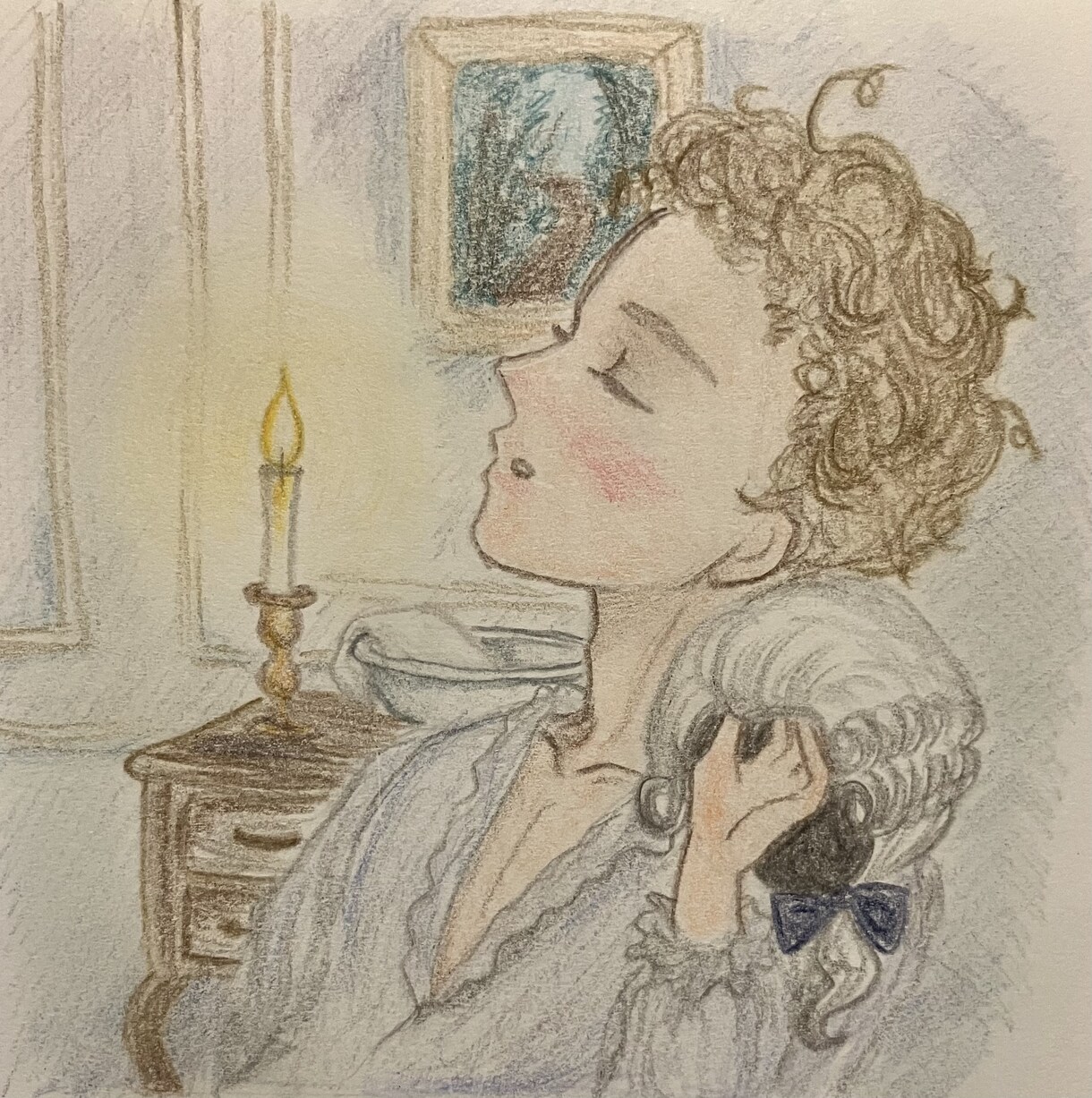 色鉛筆でロココイラストを描きます クラシカルなら任せてください！ロココ好きな方お待ちしてます！ イメージ8