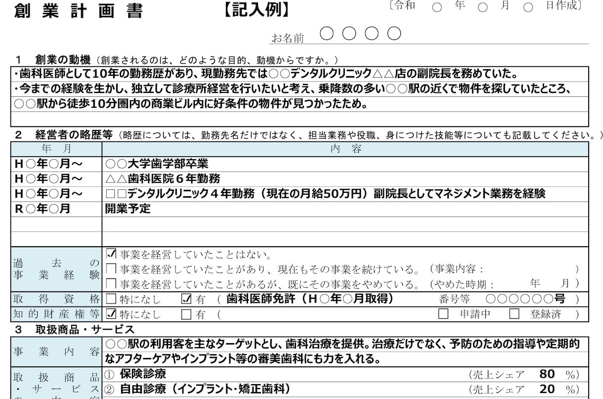 限定割引！融資書類の【創業計画書】を作成します 税理士事務所で得た融資経験値であなたの資金調達を支援します イメージ4