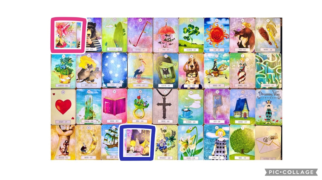相性特化♡あの人との相性をグランタブローで見ます カード画像プレゼント♪あの人との心の距離感も分かります。 イメージ2