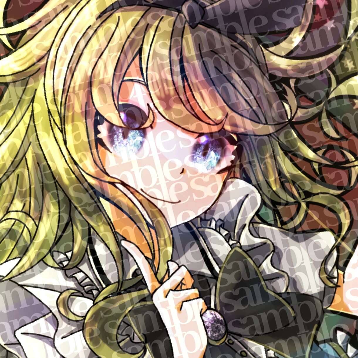 最短3日格安でSNSのアイコンイラスト制作致します 「誰もが目を奪われていく」キラキラアイコンイラストを描きます イメージ3