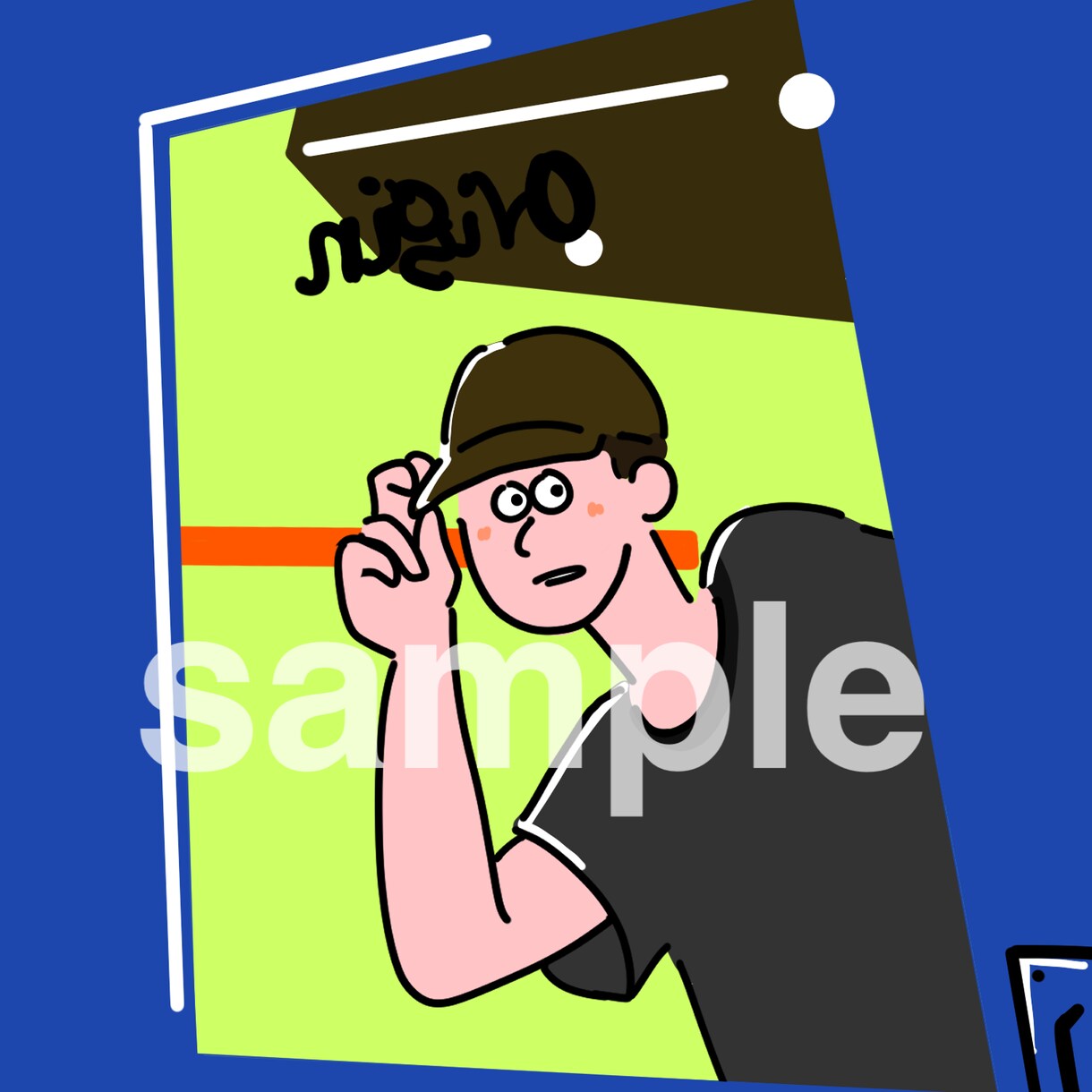 シンプル+オシャレ+個性的イラスト描きます アイコン/ヘッダー/ブログなど！商用利用も◎ イメージ2