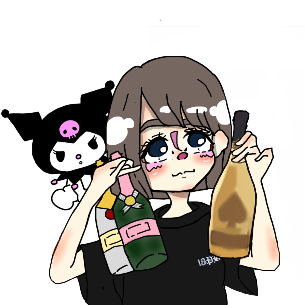 TwitterやSNSの可愛いアイコン描きます 独特の絵の描き方であなたのだけの可愛いアイコン描きます イメージ1