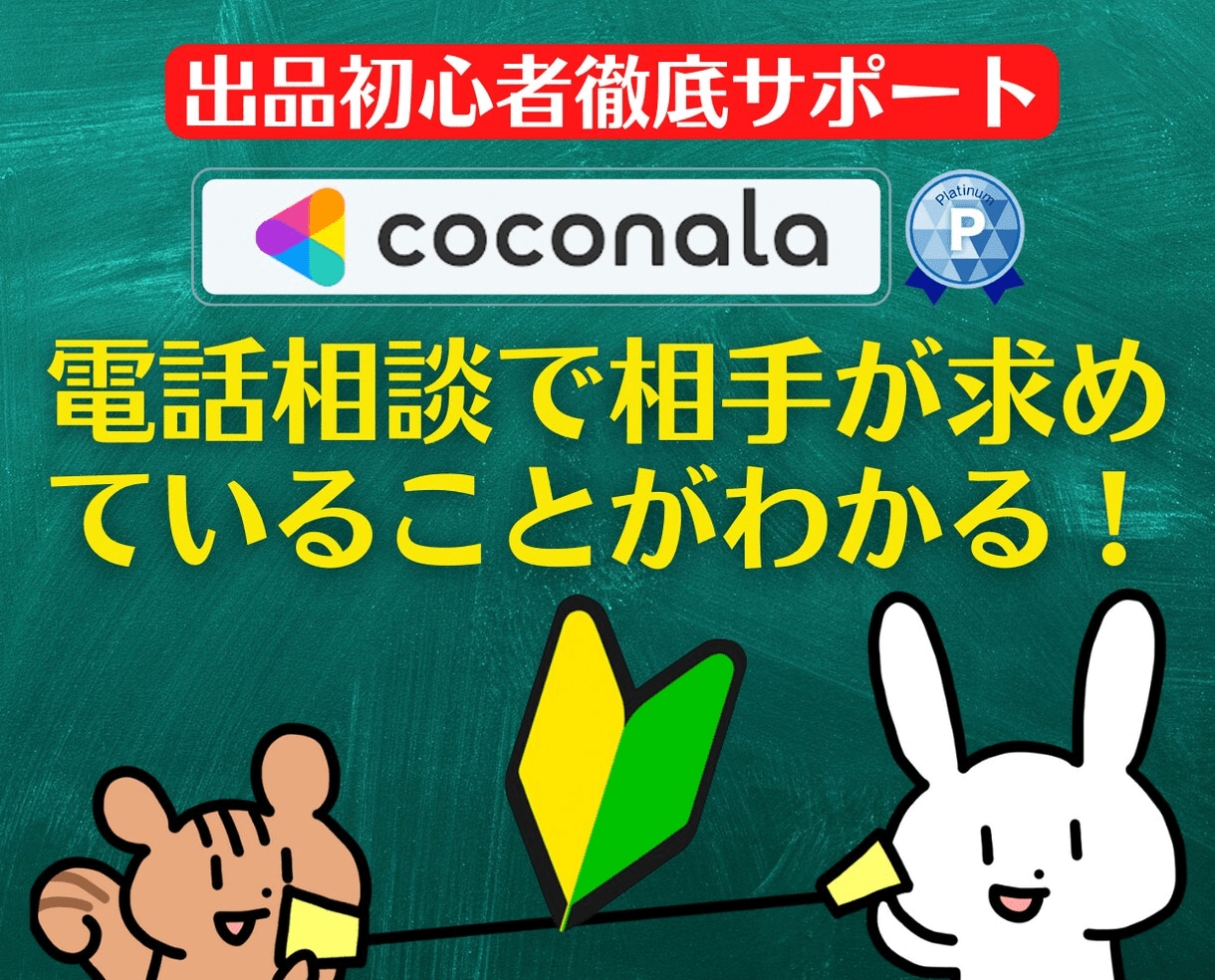 出品者様向け⭐️ココナラ電話相談の悩み即解決します 実績6000件超❗登録34日でプラチナ❗初心者にも丁寧に解説 イメージ9