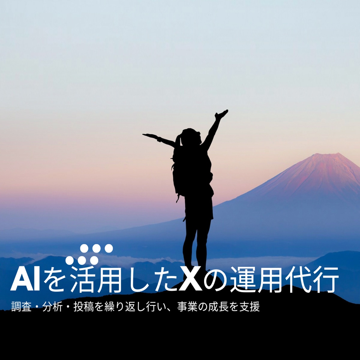 X運用のAIリサーチから投稿代行までします 調査・分析・投稿を繰り返し行うSNS運用 イメージ1