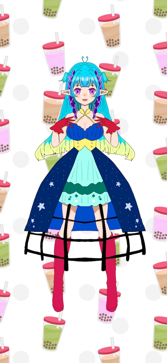 立ち絵やヘッダー、アイコン描きます 立ち絵、アイコン、ヘッダー、名前ロゴミニキャラなどのイラスト イメージ2