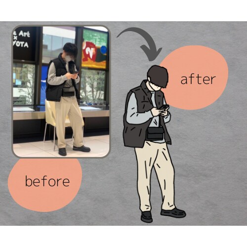 お持ちの写真からシンプルでお洒落なイラスト描きます 【SNSアイコンやブログ・WEBページの挿絵などにどうぞ♪】 イメージ4