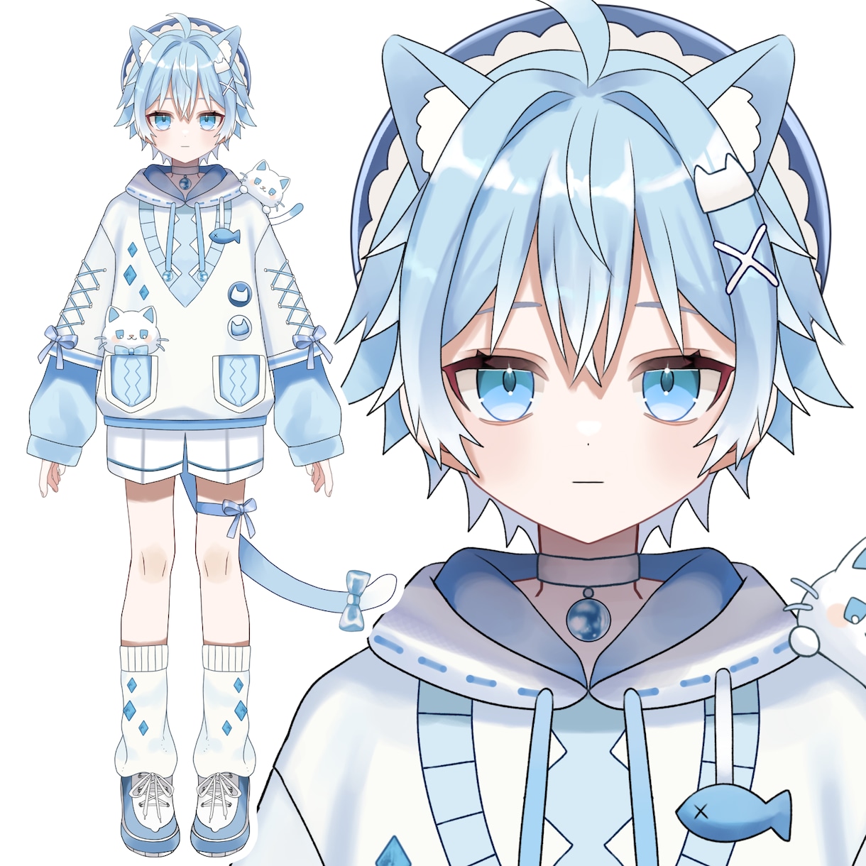 live2dモデルパーツ分けイラスト制作をします パーツ分けイラスト制作いたします！ イメージ5