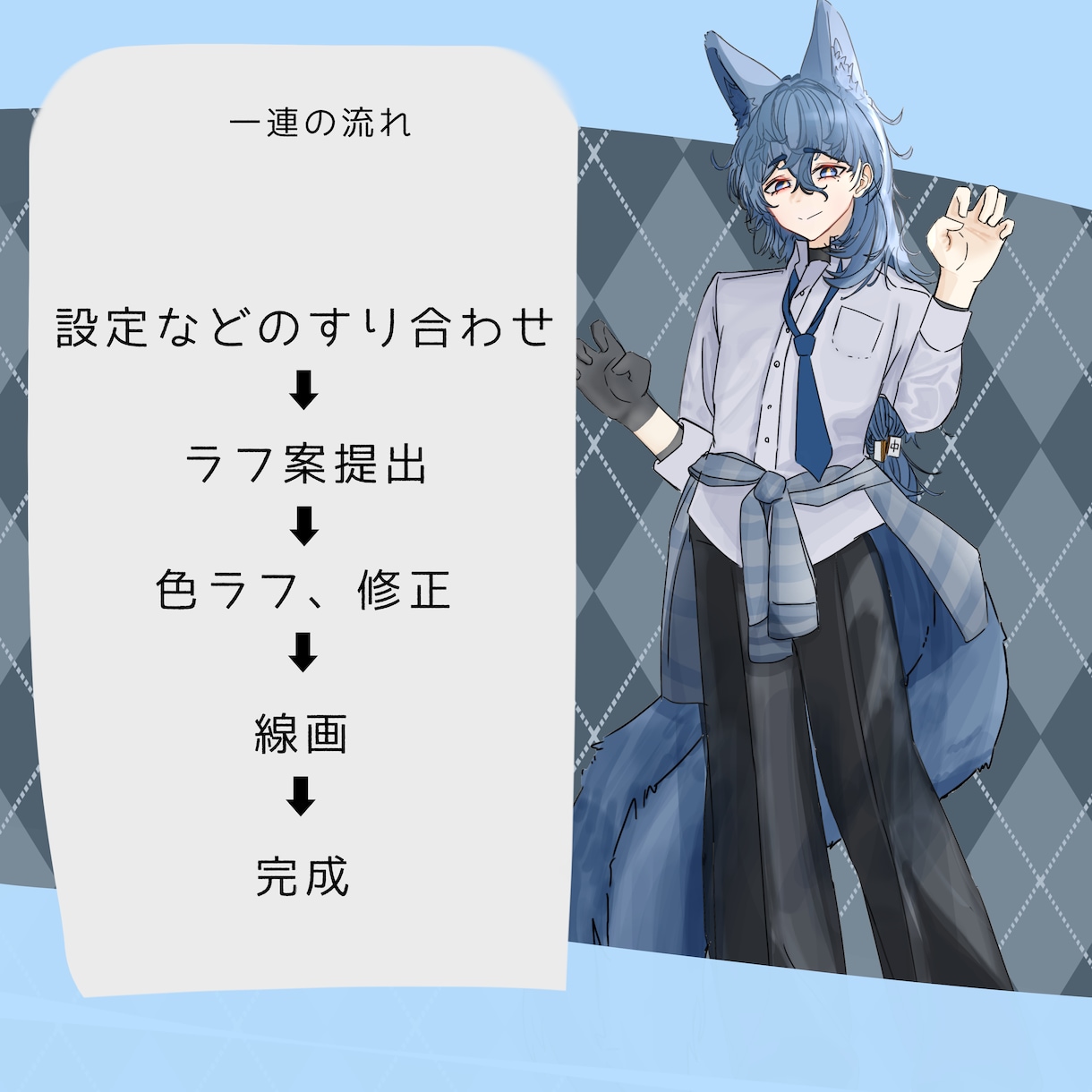 IRIAM用の立ち絵描きます 商業利用可！可愛い女性も男性も描けます！ イメージ2