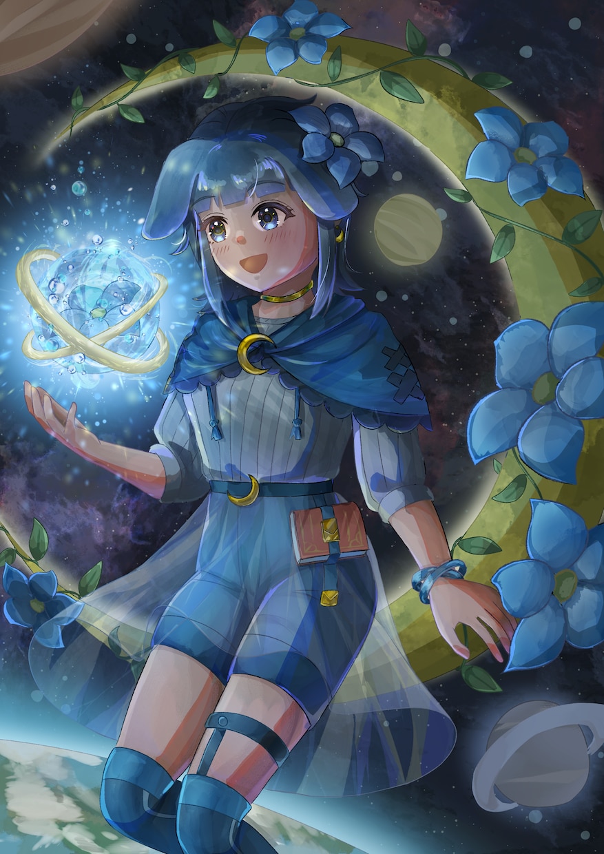 世界観溢れる可愛いイラストを制作します 女の子専門絵師があなたのキャラクターの世界観を表現します イメージ4