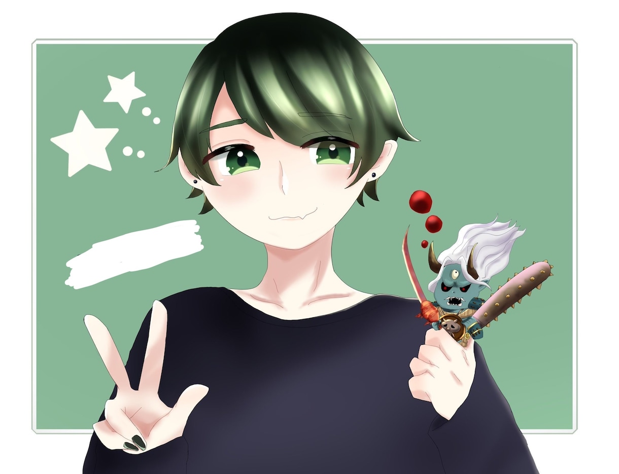 SNSアイコン、イラスト描きます 配信やSNS、等で使用できるアイコンかきます！ イメージ3