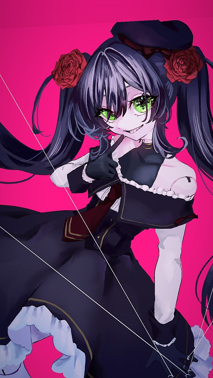目を引くかわいいイラスト制作します ダーク可愛いやキラキラした可愛いイラストならおまかせください イメージ3