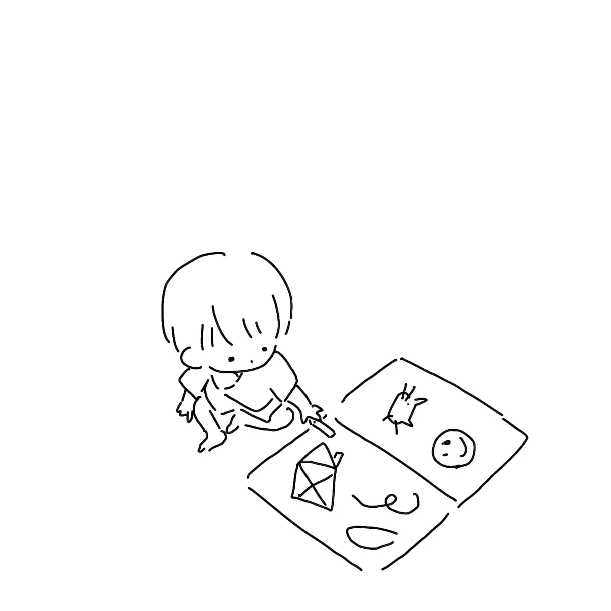 ゆる〜〜〜い似顔絵お描きします 即日納品♪♪ゆるゆるのシンプル似顔絵をお描きします♪♪ イメージ2