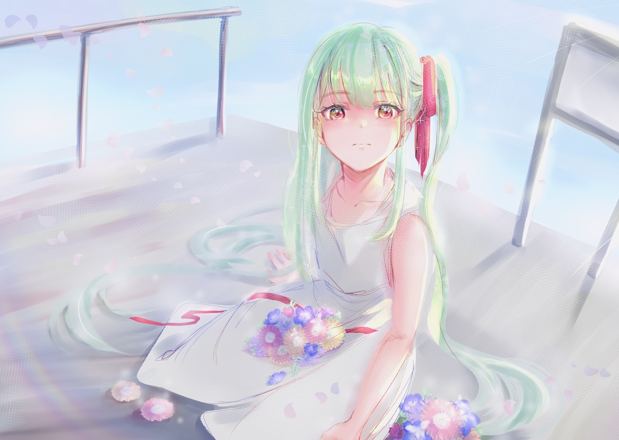 キラキラ可愛い系☆クール系☆キャラ描きます 色鮮やかなアニメ風や淡い水彩風タッチでイラスト描きます！ イメージ2