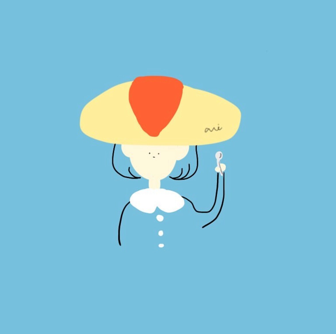 ゆるい乗っけた人たち⌇個性的なアイコン描きます あなたの好きなものを乗っけちゃおう！背景色違い何枚でも無料◎ イメージ4