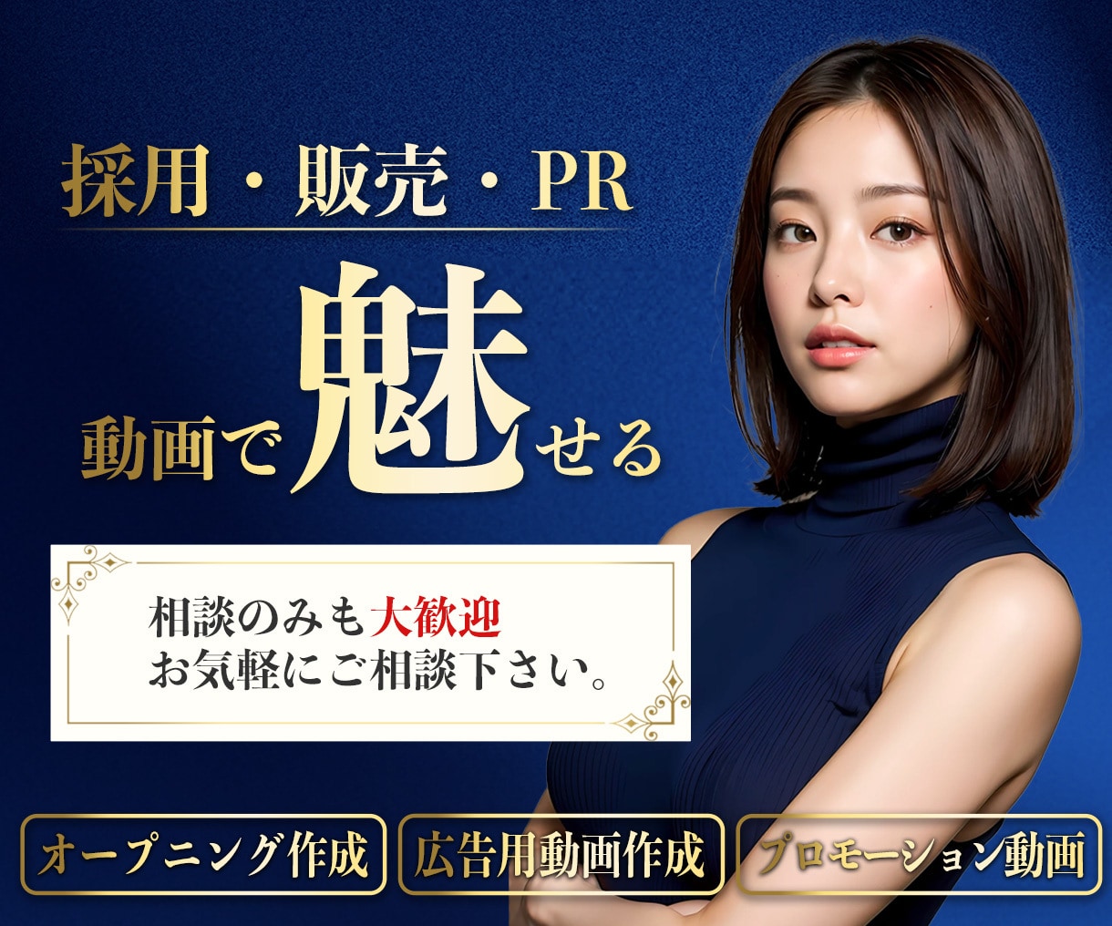 採用からPRまで、動画で差別化します あなたのビジョンを映像で実現。印象に残るストーリーを。 イメージ1