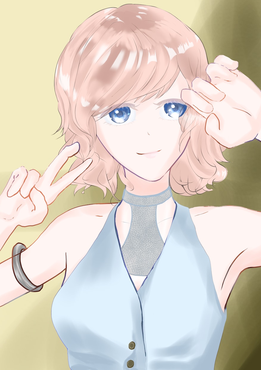 カッコイイ女の子、綺麗なイラストを作成いたします アイコン、配信ジャケットなど。目ヂカラ強め暗めが得意です イメージ6