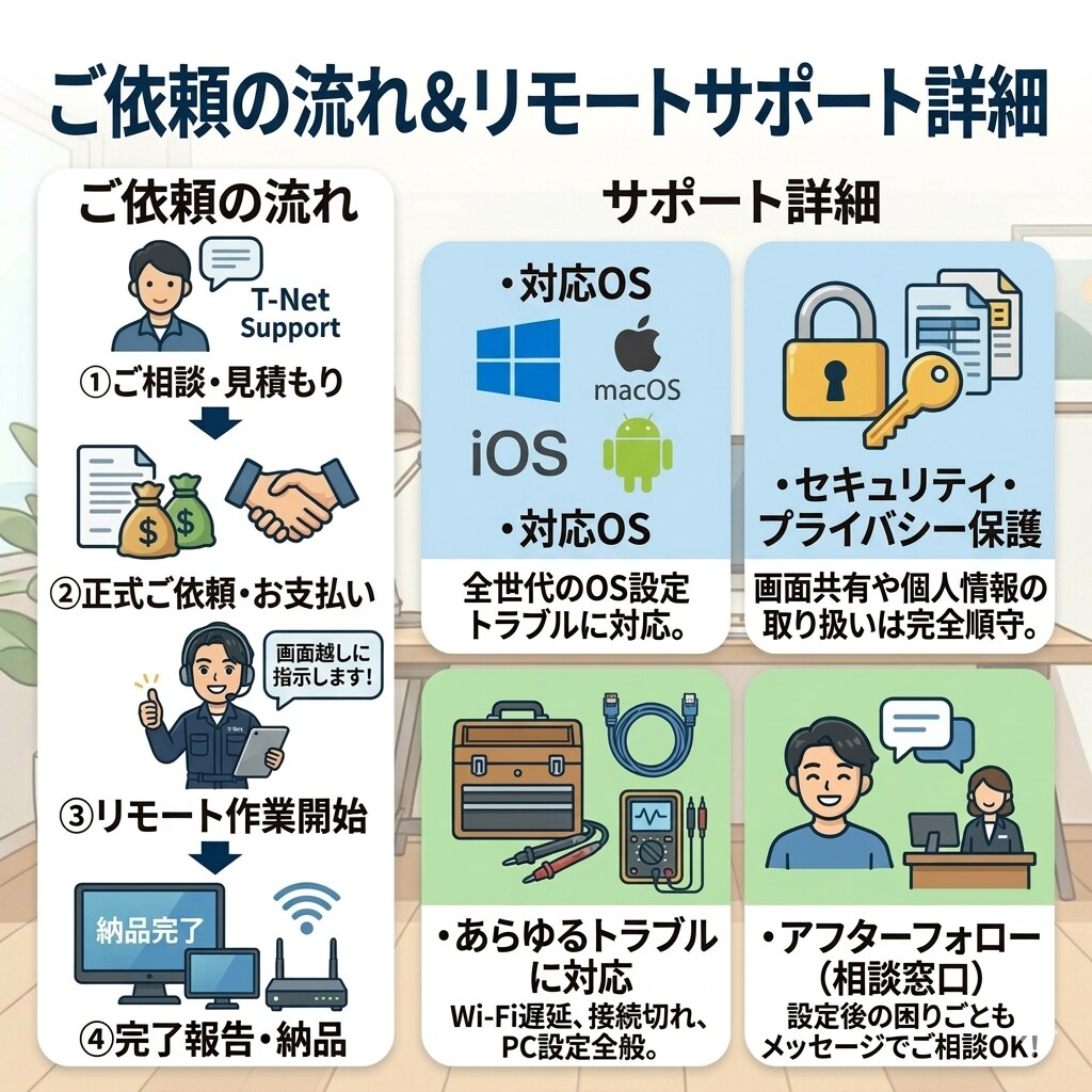 ネットの「困った」や環境をプロが丸ごと解決します WiFi設定からPCトラブルまで現場エンジニアが解決します！ イメージ2