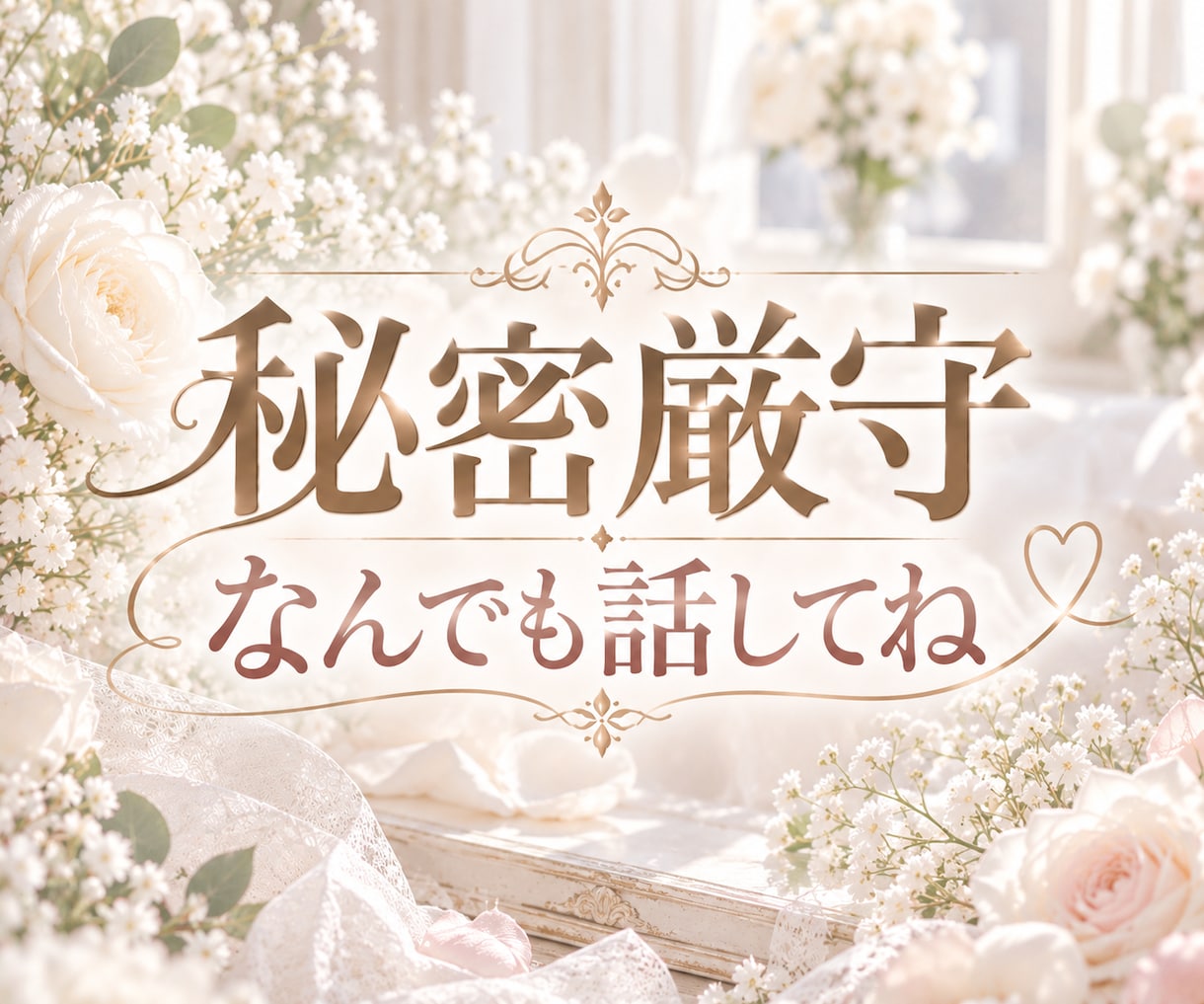 今日くらい甘えていいんだよ？あなたに寄り添います 愚痴も恋バナも秘密の話も、ふたりだけで話そう♡ イメージ4