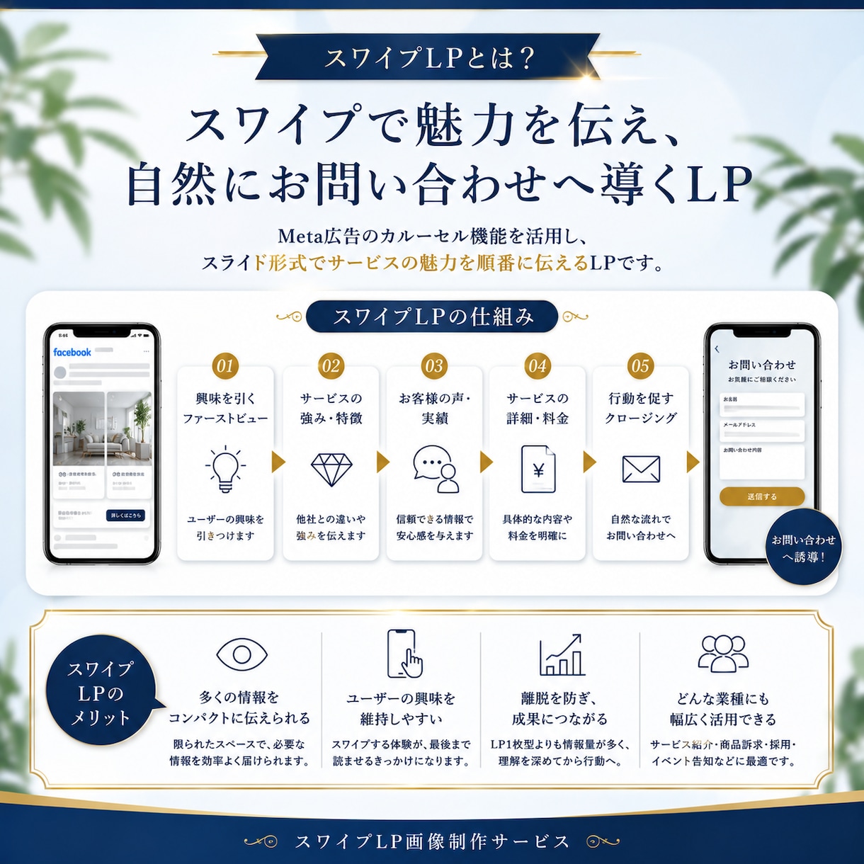 全8枚セット｜売れるスワイプLP画像を制作します Meta・インスタ広告対応／構成・原稿丸投げOK イメージ2