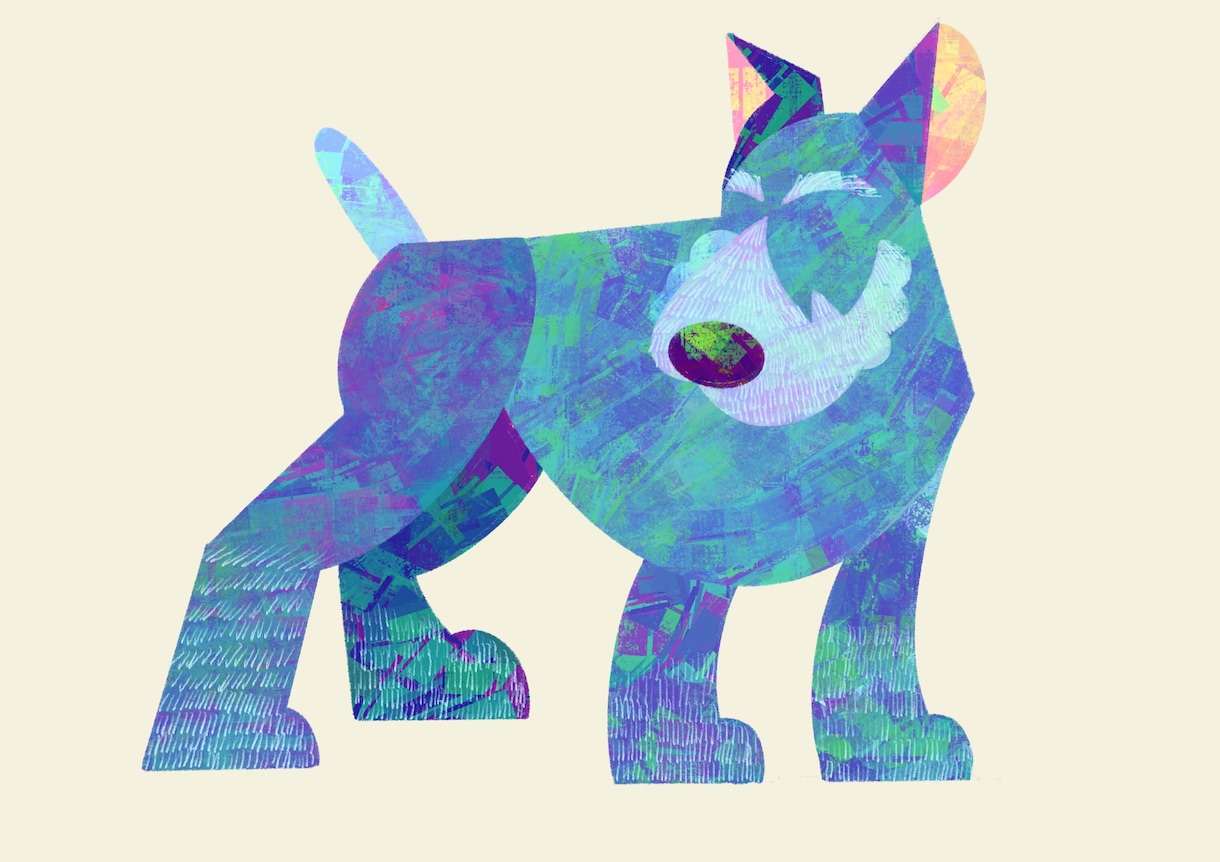 カラフルでお洒落なペットのイラスト描きます あなたのペットのイメージカラーは? イメージ1
