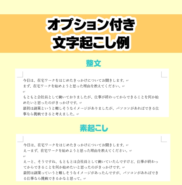 先着10名！テープ起こし・文字起こし承ります 【期間限定価格：1分45円～】 イメージ4
